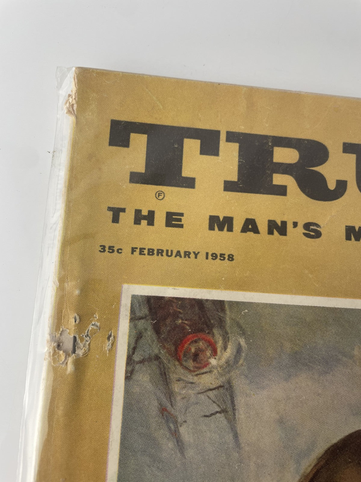 Vintage 1958 True The Man's Magazine Feb Capt Eddie Rickenbacker WWII History Ar