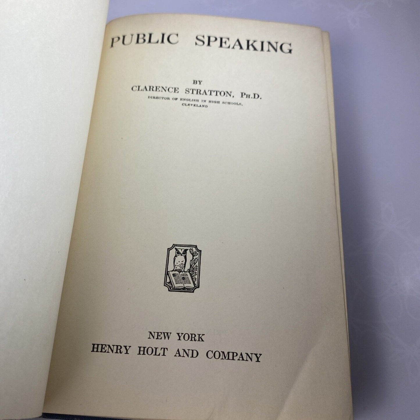Antique Public Speaking Book Communications Speech Writing Giving Debating 1922