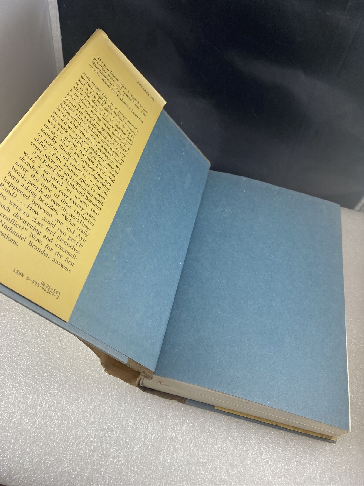 Nathaniel BRANDEN / Judgment Day My Years with Ayn Rand First Edition Print