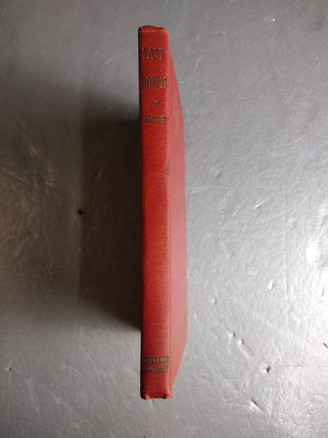Last Poems Laurence Hope 1919 Poetry Indian Love Lyrics John Lane Company
