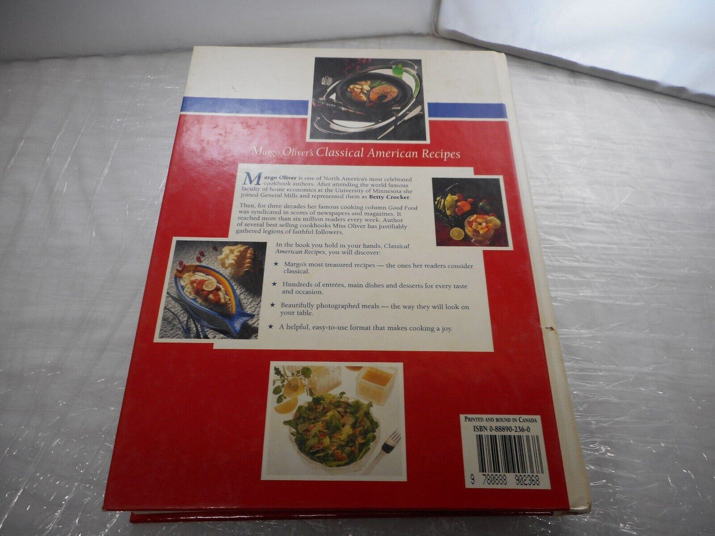 Margo Olivers Classical American Recipes Hardcover 1st Print 1993 Vintage Cookbo