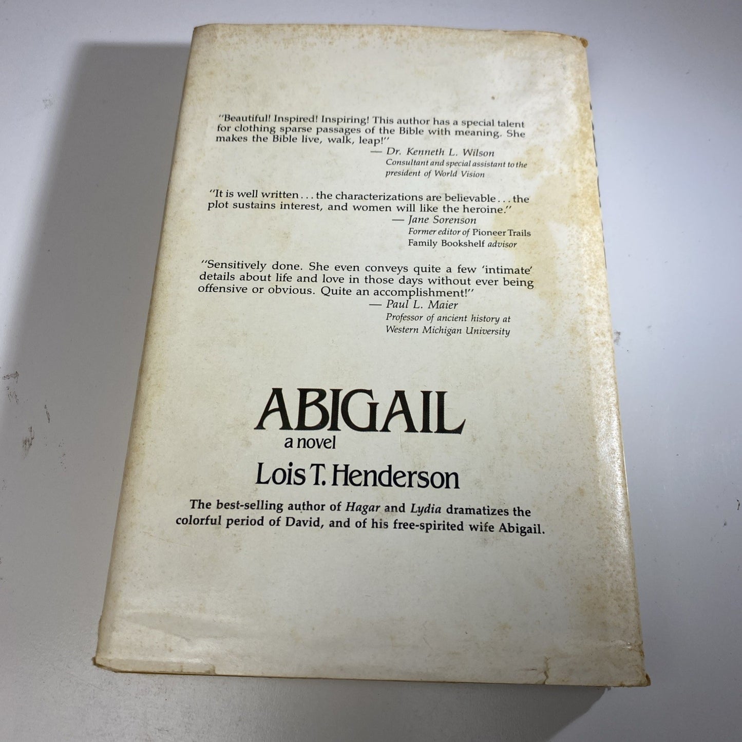 ABIGAIL by Lois T Henderson Christian Herald Hardcover DJ 1980 1st Edition
