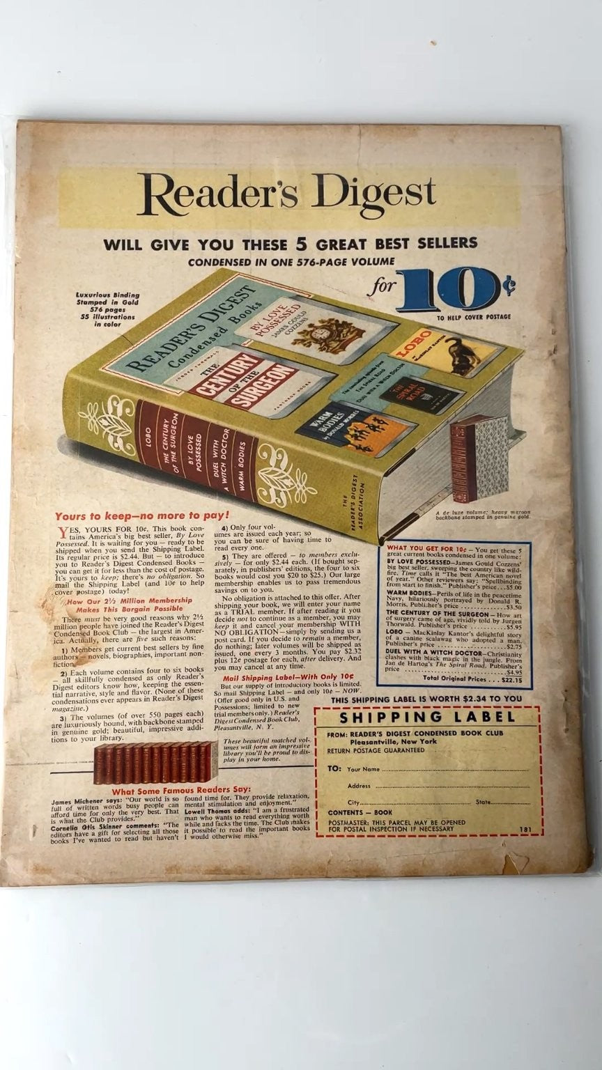 Argosy January 1958 Yacef Saadi The Dirty War Illustrated Fiction-Fact Magazine