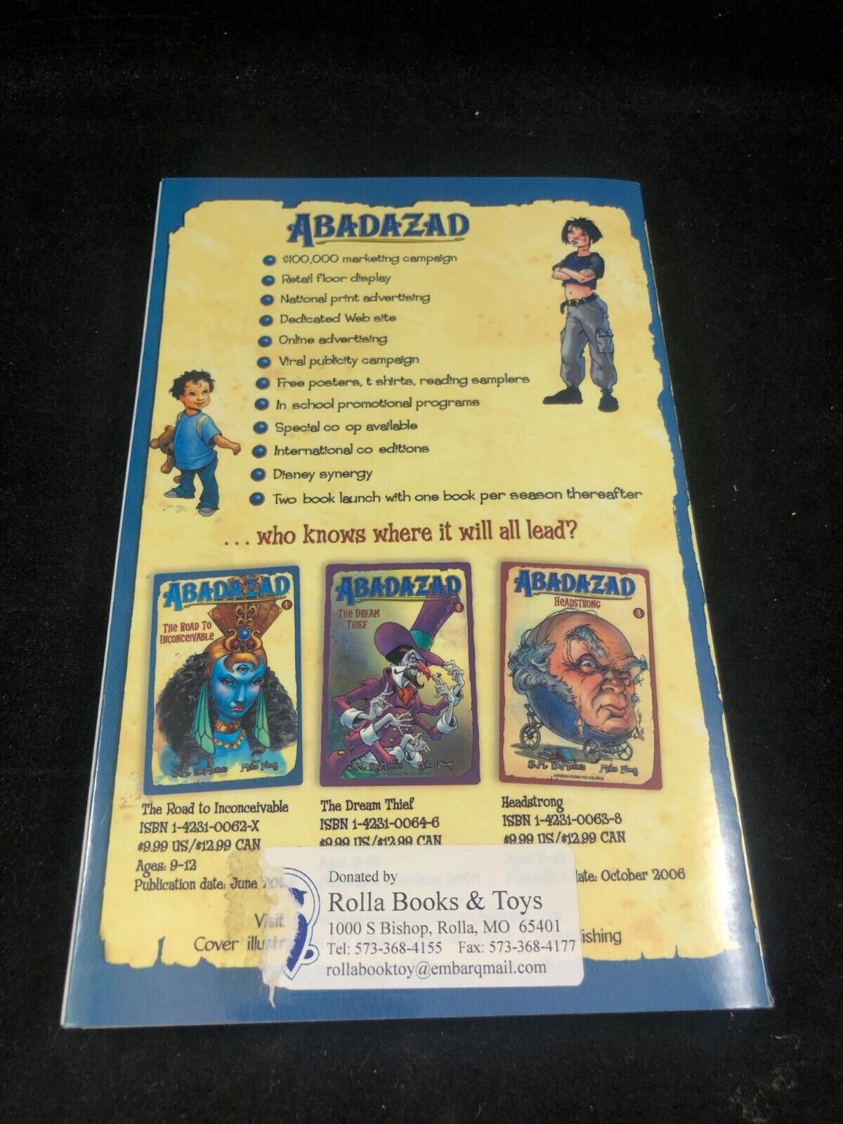 GALLERY PROOF RARE Abadazad Road to Inconceivable GN JM DeMatteis Mike Ploog