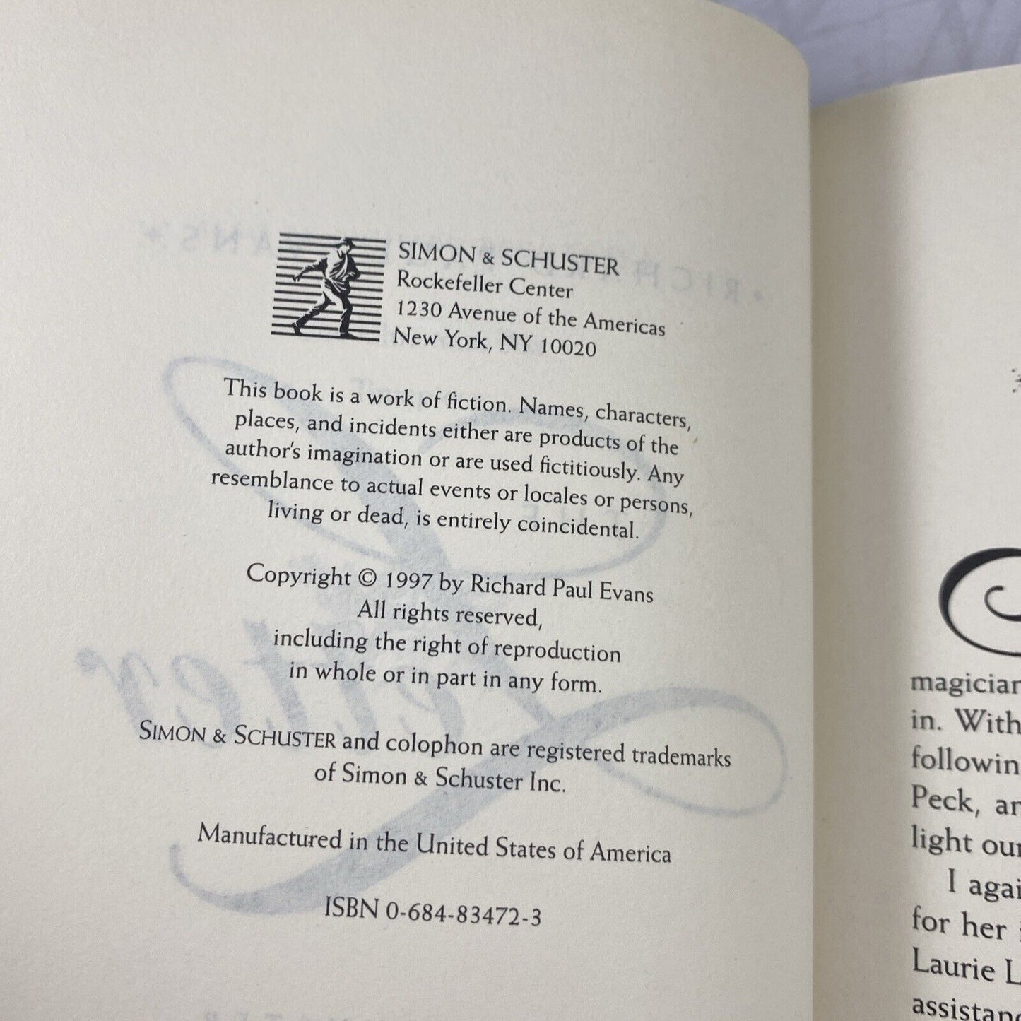The Letter Hardcover Book The Chistmas Box Series Richard Evans 1997 Novel