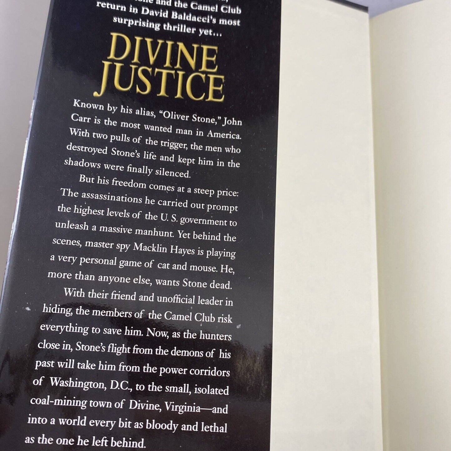 Camel Club Ser.: Divine Justice by David Baldacci (2008, Hardcover)