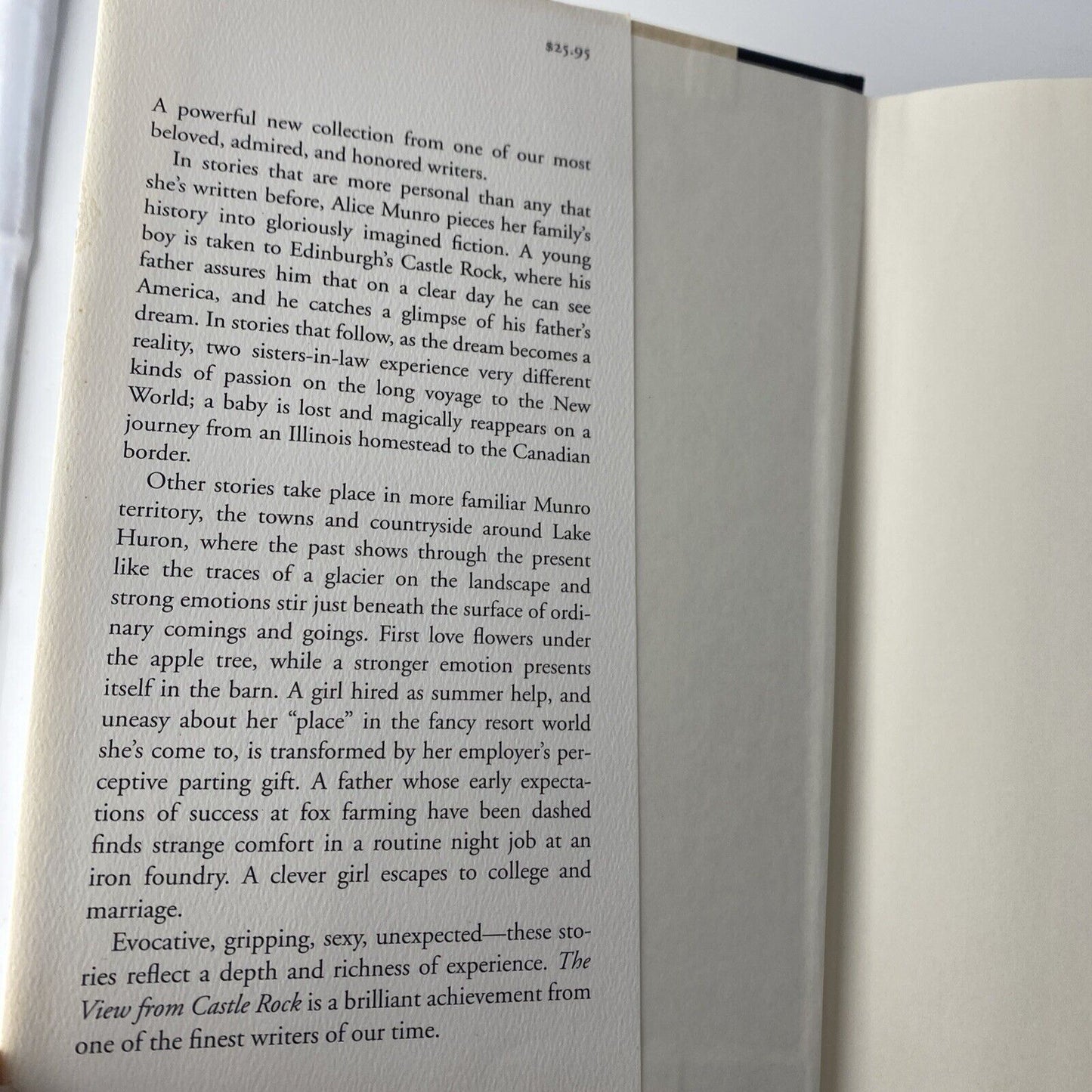 View from Castle Rock by Alice Munro - 1st Printing 1st Edition (2006, HC DJ)