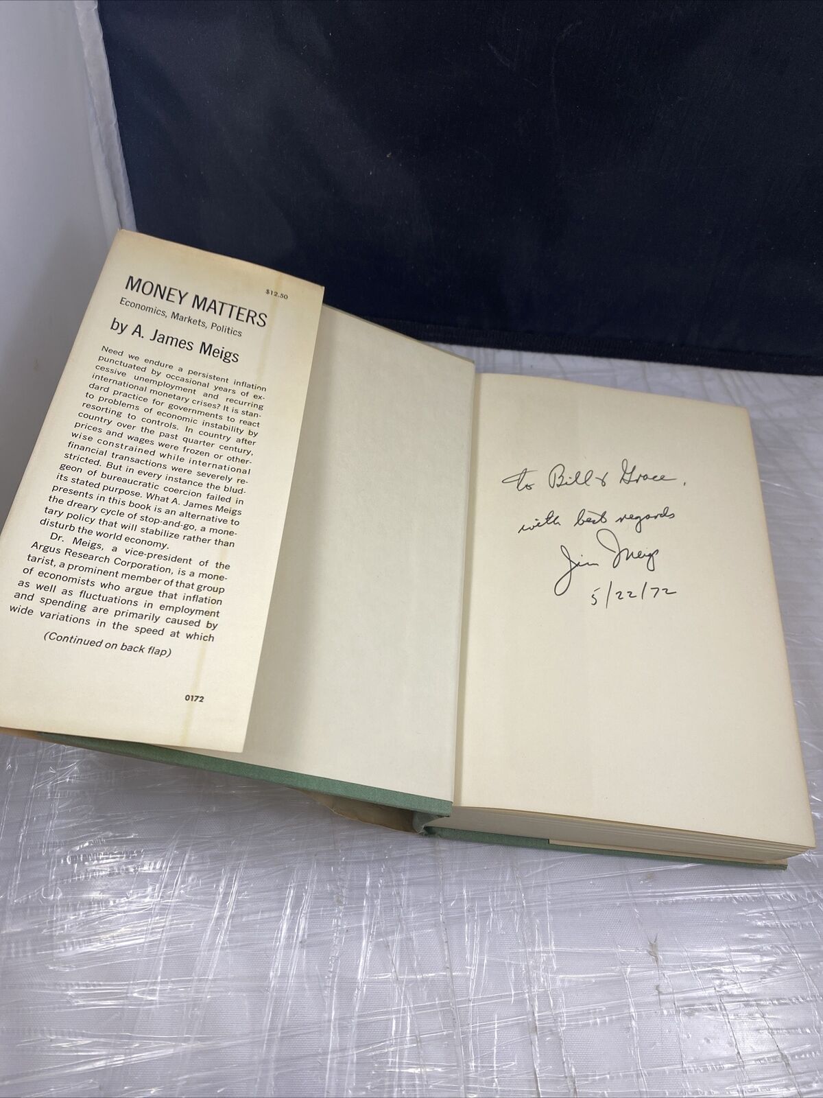 Money Matters : Economics, Markets, Politics by Alexander James Meigs SIGNED