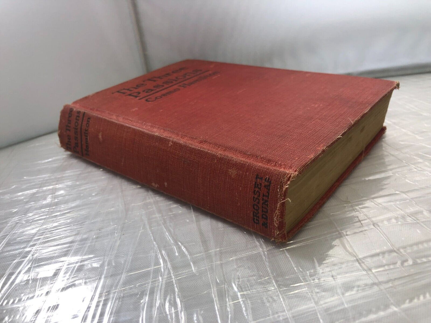 Rare antique book The THREE PASSIONS by Cosmo Hamilton, 1928 1st Edition