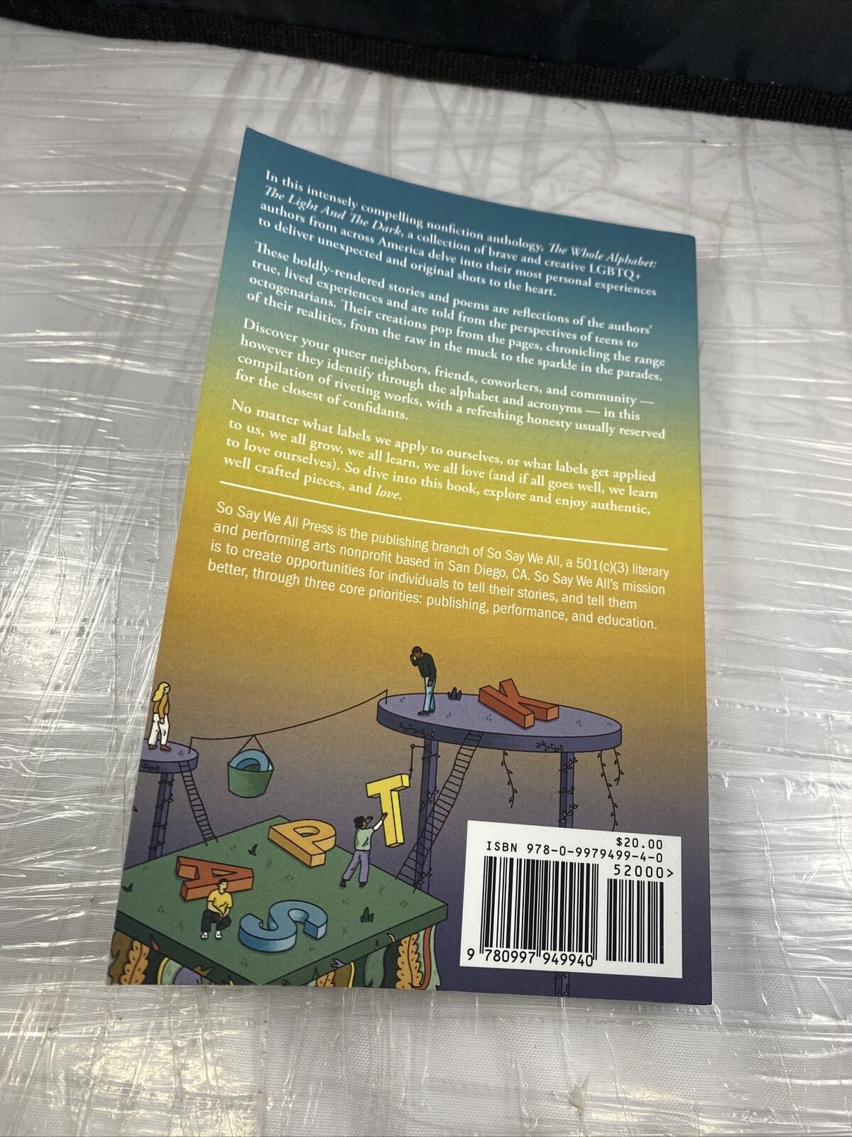 The Whole Alphabet : The Light and the Dark Paperback Rare LGBTQIA Gay Authors