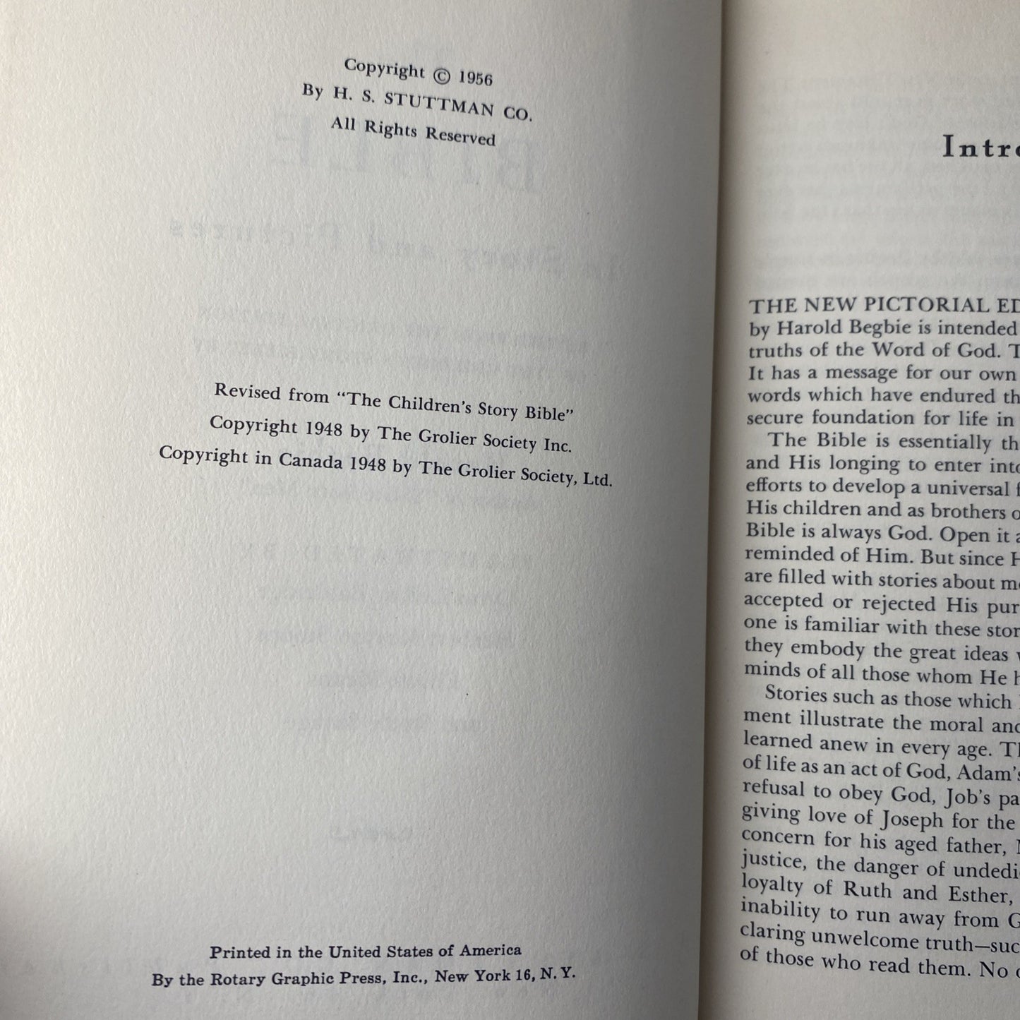 Vintage 2 Set Harold Begbie The Bible Old And New Testament Illustrated