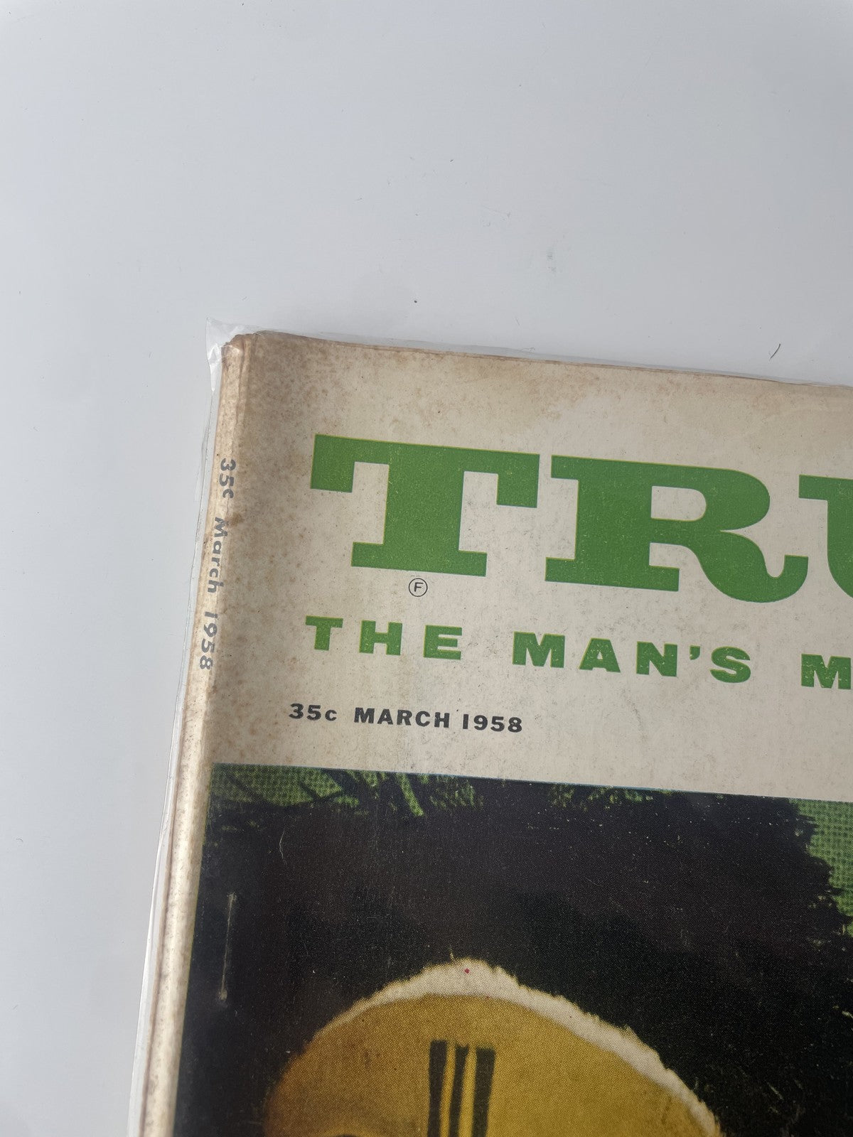 Vintage True The Man's Magazine March 1958 Witch Doctor Masks Ads Softcover Rare