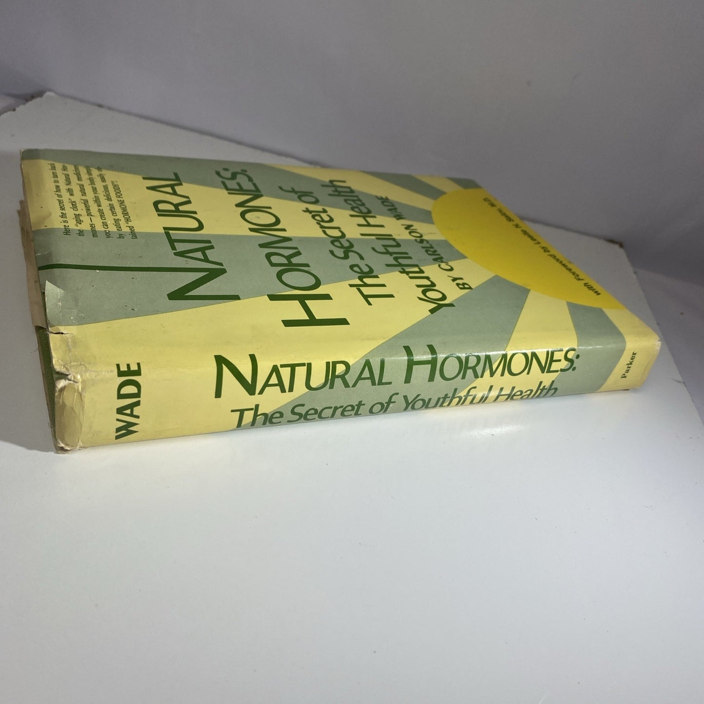 Natural Hormones The Secret of Youthful Health Carlson Wade 1972 Vintage 70s