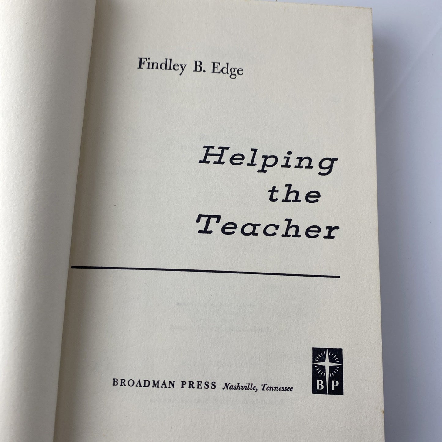 Helping The Teacher By Findley B. Edge - Hardcover See Pics “good” Vintage 60s
