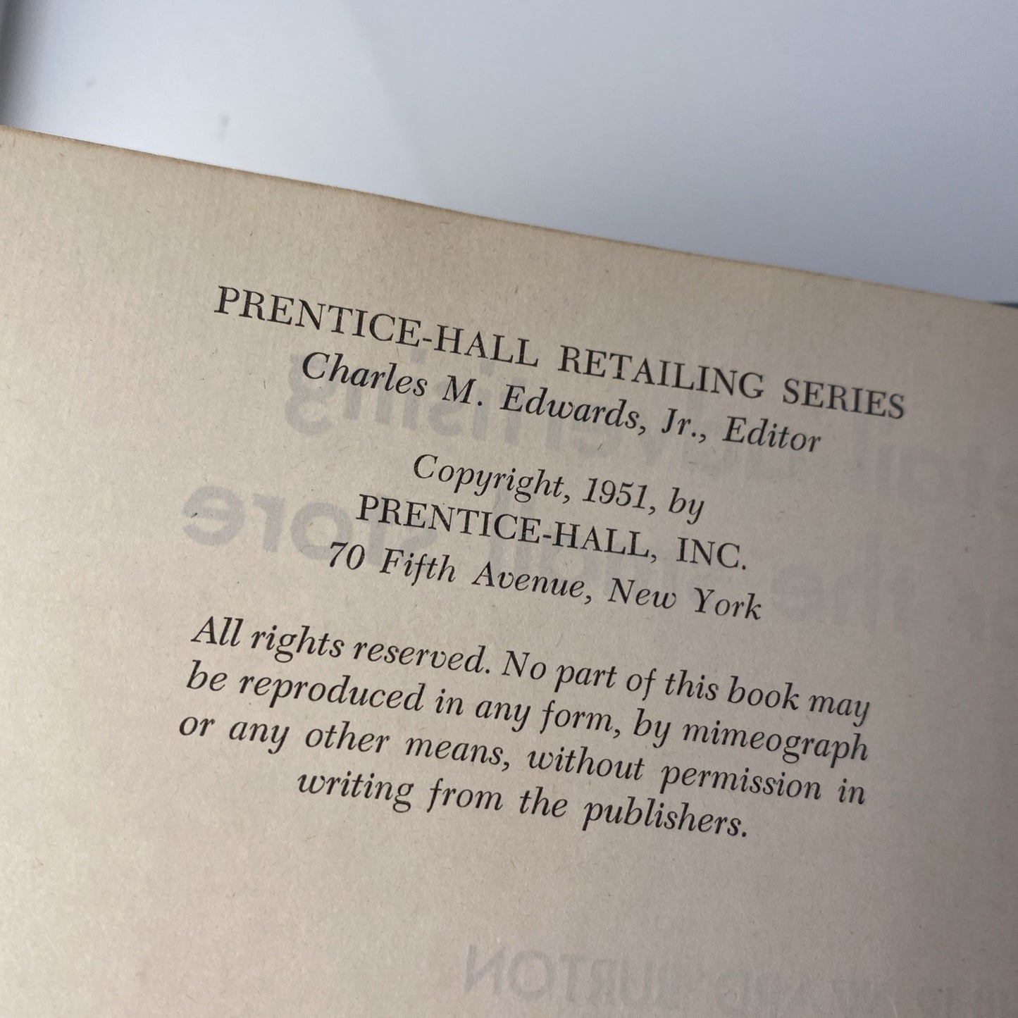 Vintage 50s Business Textbook. Retail Advertising for the Small Store. 1st Print