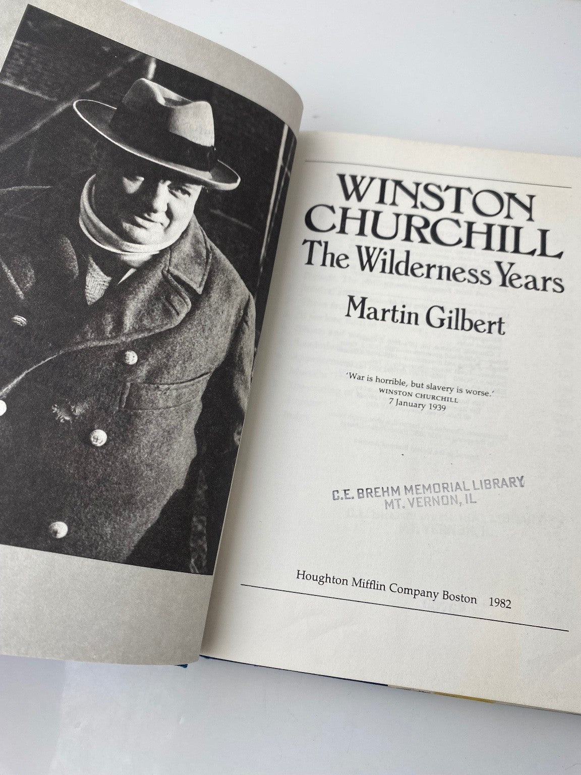 Winston Churchill The Wilderness Years Martin Gilbert 1982 First Ed
