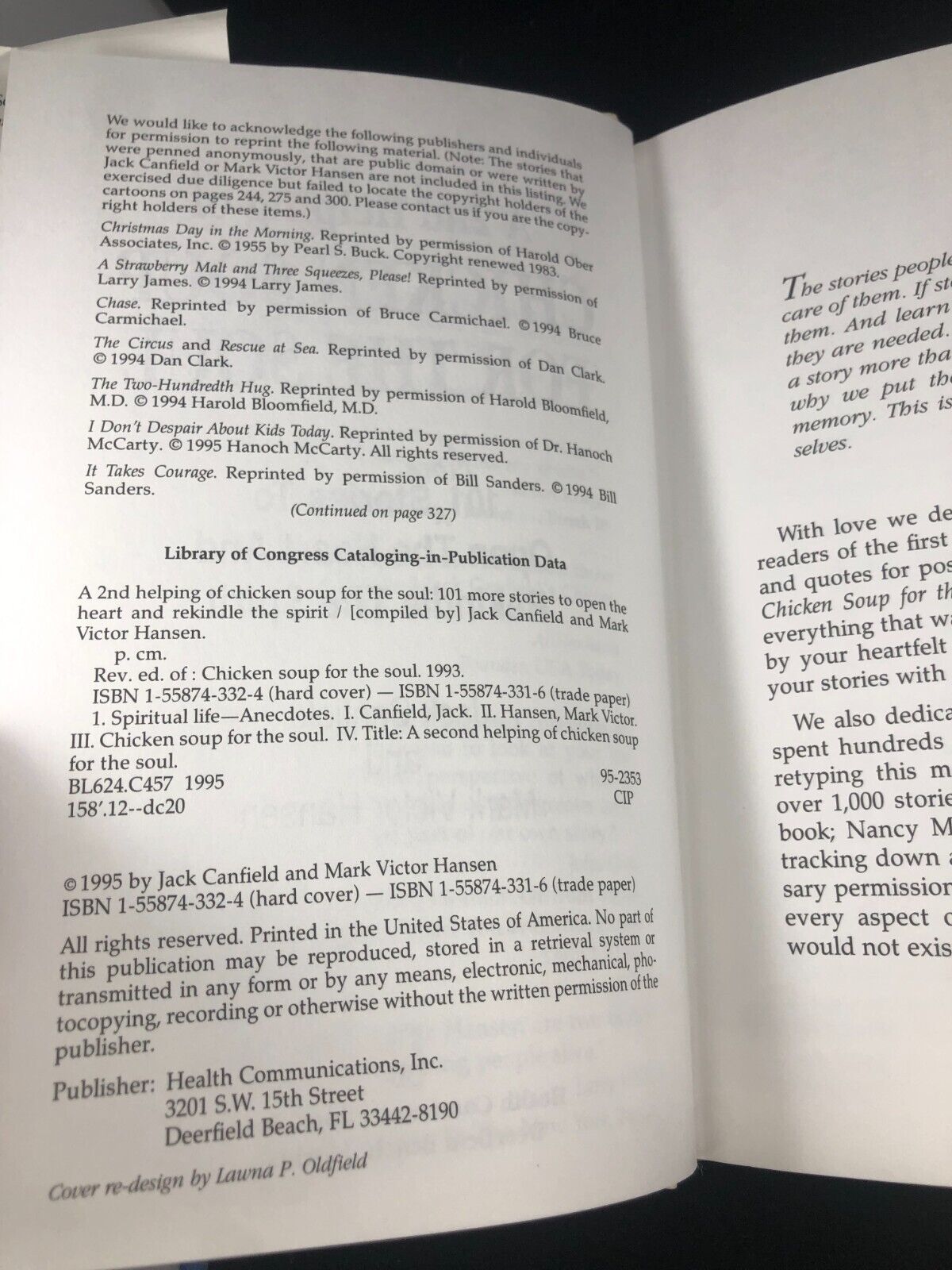 A 2nd Helping of Chicken Soup for the Soul: 101 More Stories to Open the - GOOD