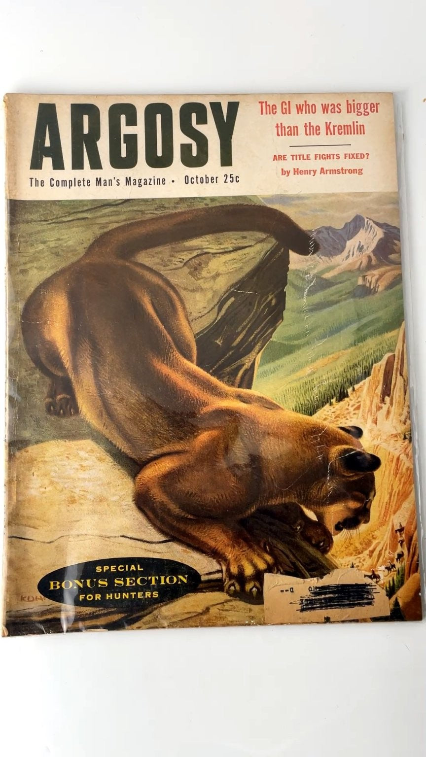 Argosy October 1955 The Complete Man's Magazine Illustrated