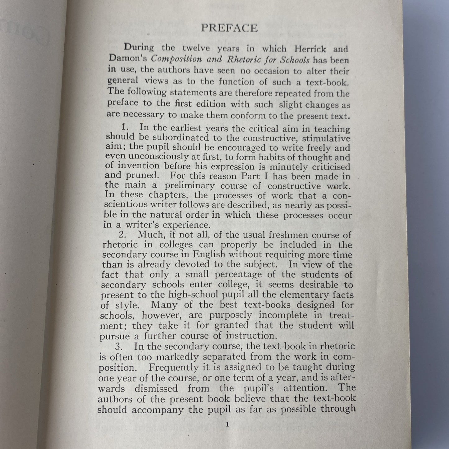 New Composition and Rhetoric Antique English Writing School Book 1911 Hardcover)