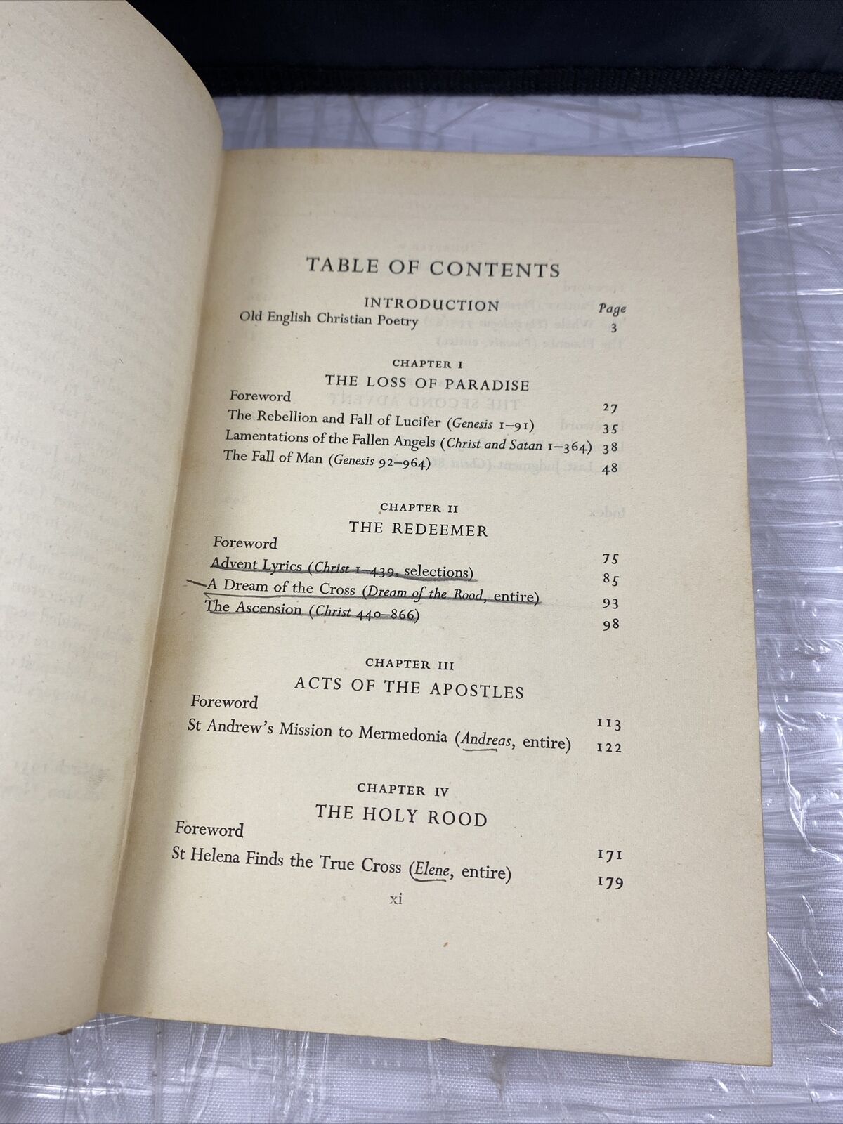 Vintage 50s Early English Christian Poetry Charles Kennedy Oxford University