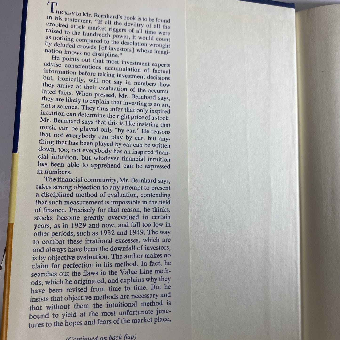 Vintage 50s Investing Finance Evaluation of Common Stocks by Arnold Bernhard