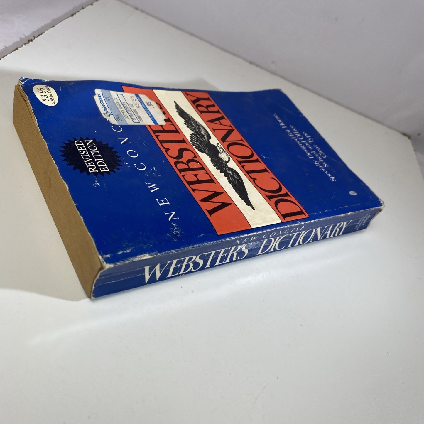 Vintage 80s Paperback Dictionary New Concise Webster's Dictionary