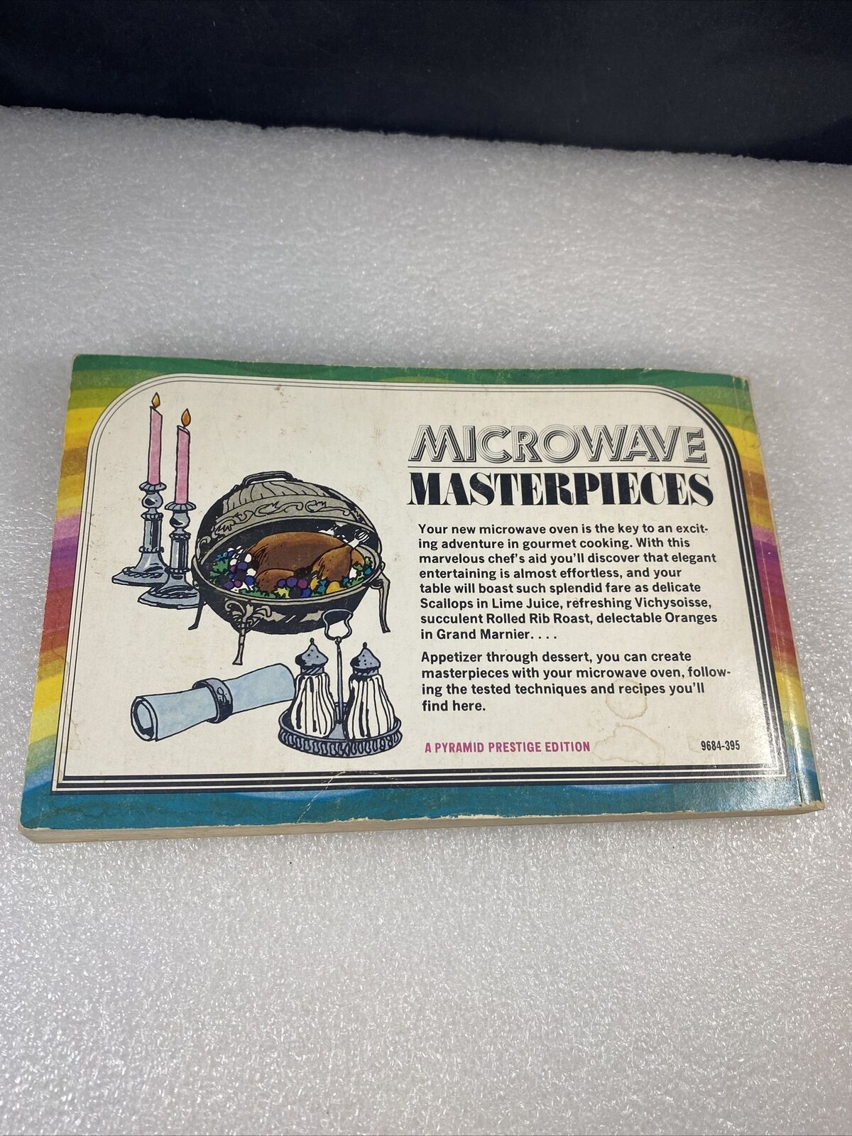 Rare Vintage 70s Microwave Cookbook Paperback Irena Charmers Rainbow First Print