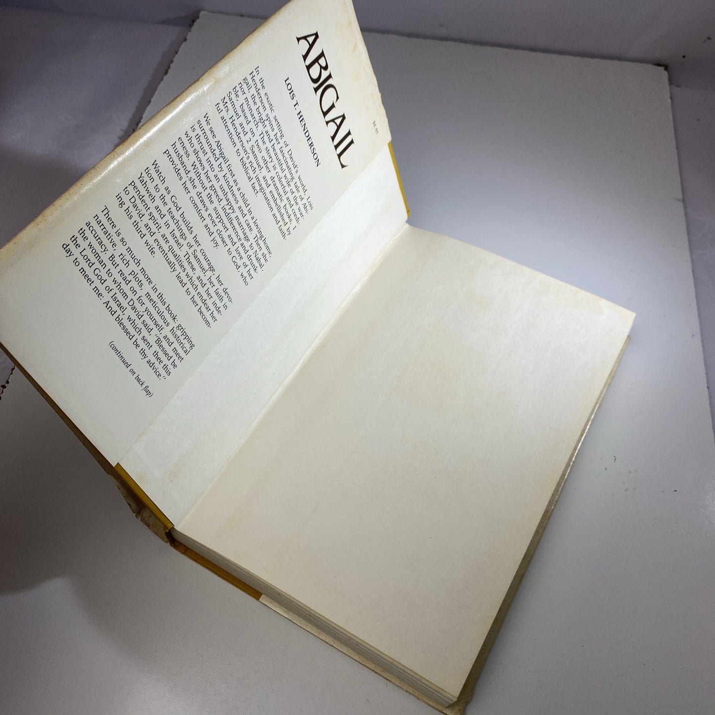 ABIGAIL by Lois T Henderson Christian Herald Hardcover DJ 1980 1st Edition