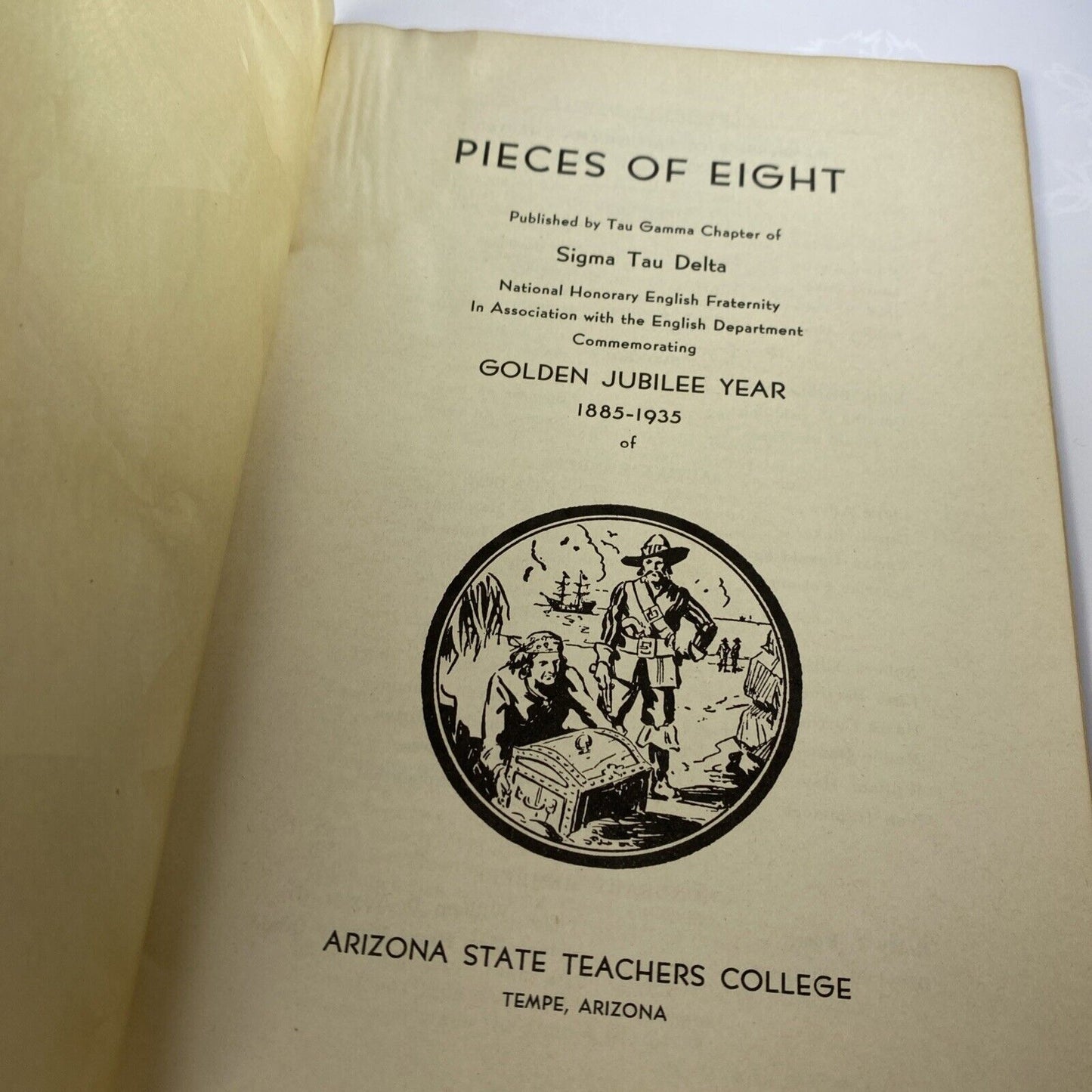 Pieces Of Eight Vintage Fraternity Arizona Teachers College Booklet Poetry