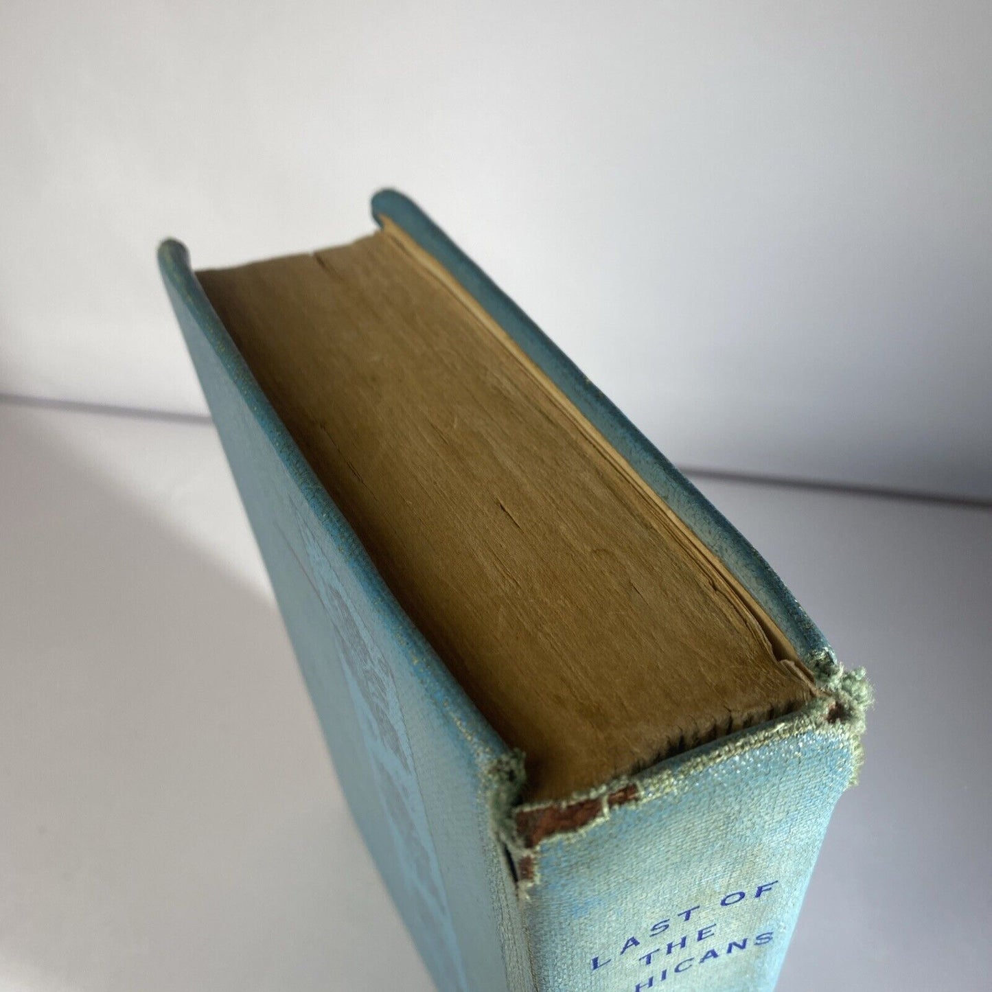 Last of the Mohicans by JF Cooper 1936 Rare Worn Blue Ex Library Rebound Vintage