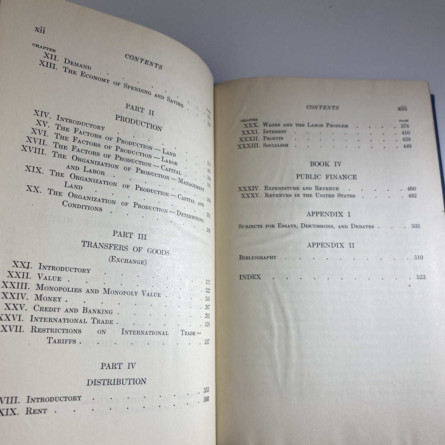 Antique Elementary Principles of Economics by Ely & Wicker 1926 New Edition