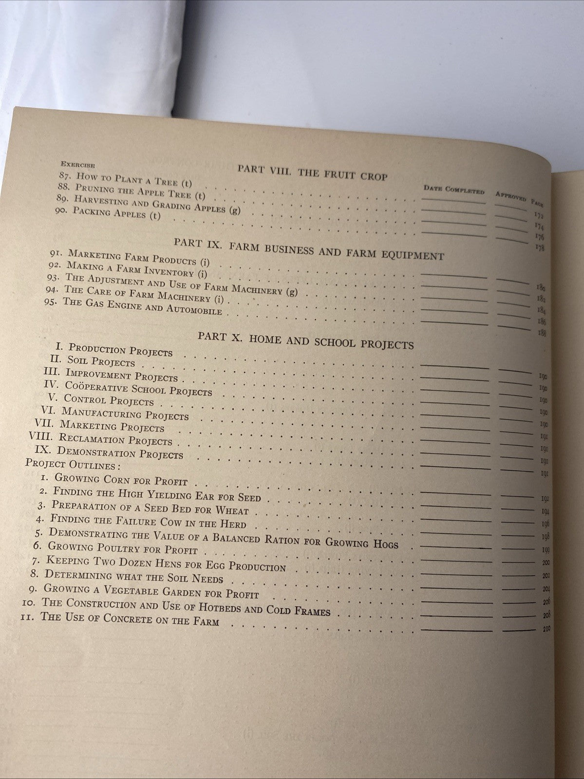 Agricultural Laboratory Exercises Home Projects- Waters / Elliff- 1920s textbook