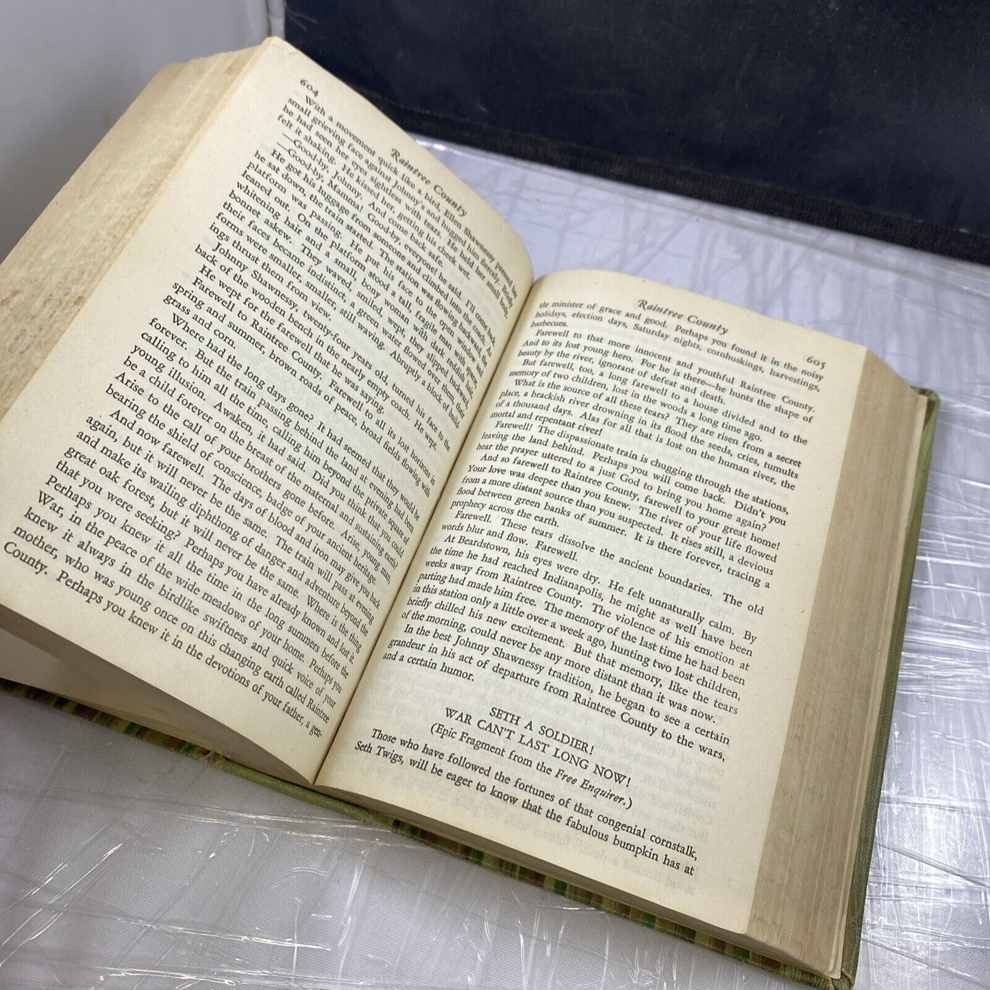 Raintree County by Ross Lockridge Jr. 1947 Hardcover STL Ex Lib Rebind! Unique