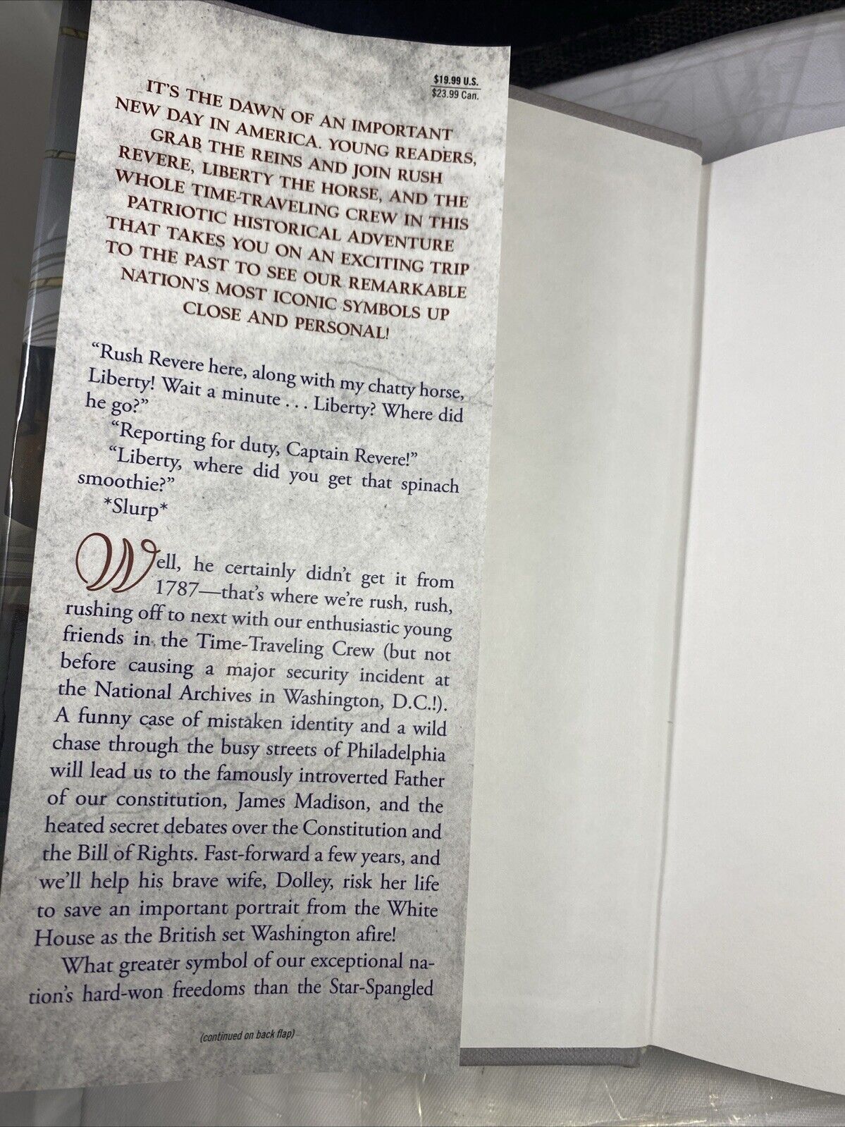 Rush Revere and the Star-Spangled Banner - Hardcover - VERY GOOD