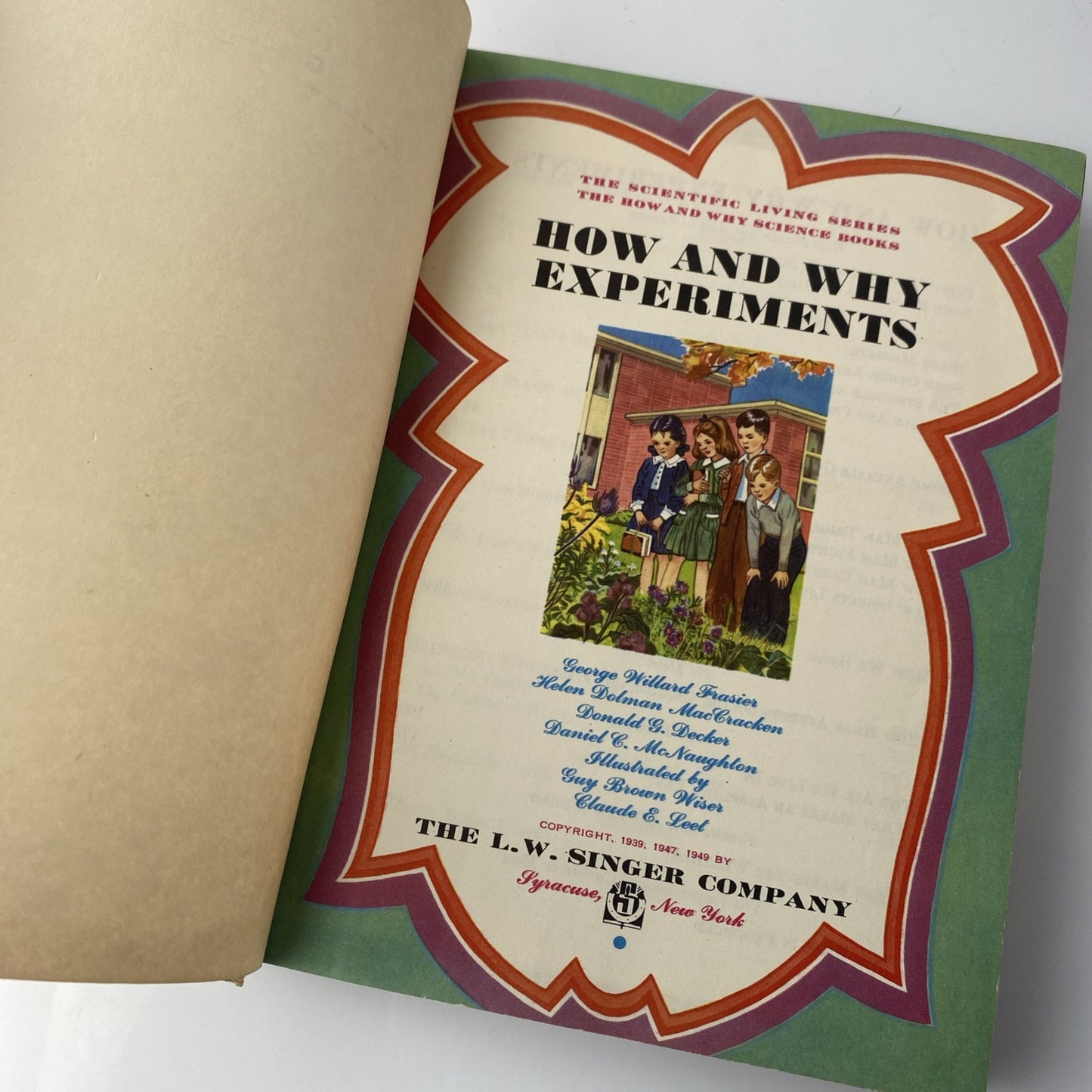 Vintage 50s Textbook How And Why Experiments - L.W. Singer Company 1949