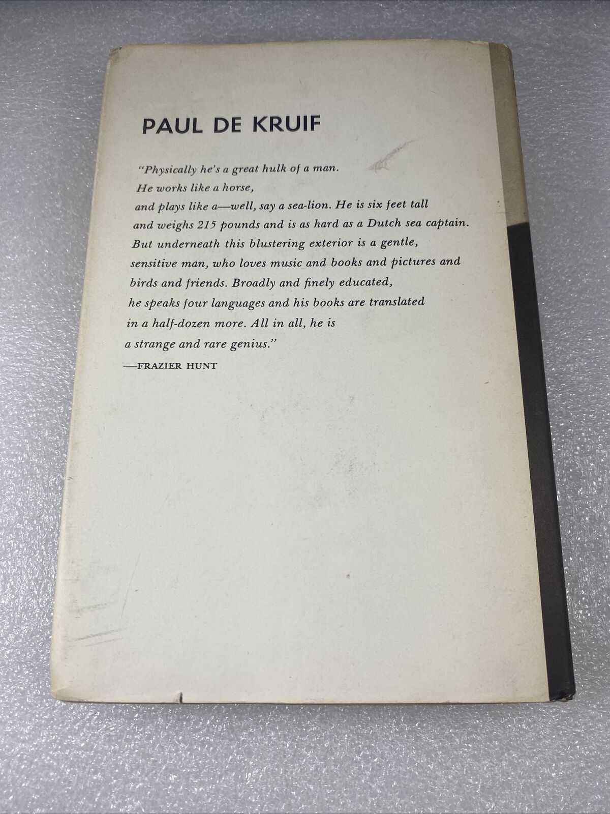 THE SWEEPING WIND Paul De Kruif Dust Jacket Harcourt Vintage 60s BCE DJ Deco