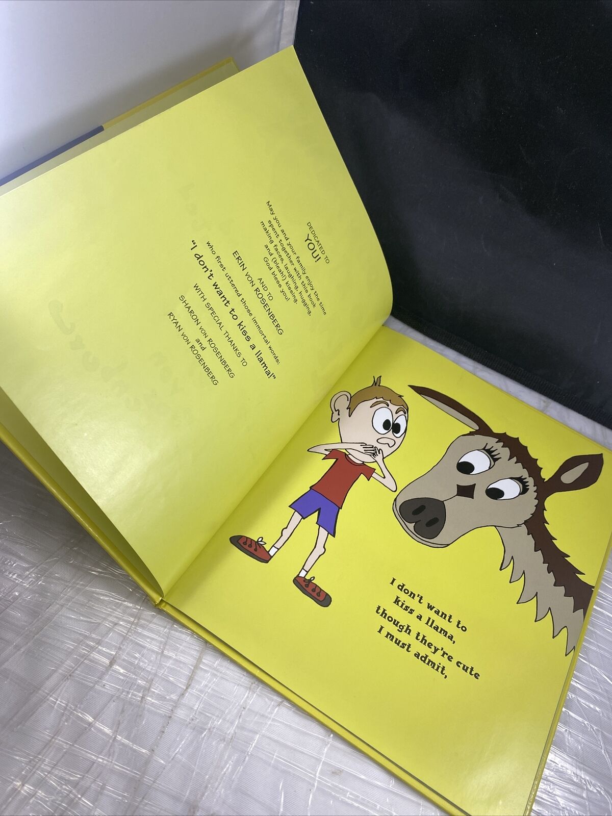 I Don't Want to Kiss a Llama (Signed & inscribed) Illustrated Kids Animal Book