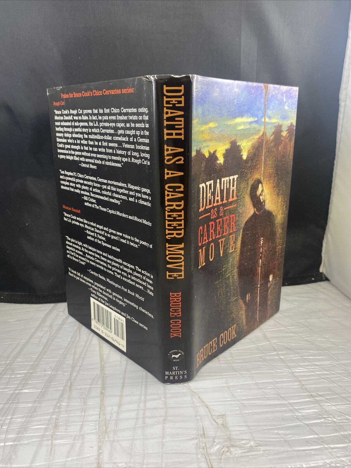 Death As A Career Move by Bruce Cook 1992, 1st Edition H.C. Mystery Thriller Vtg