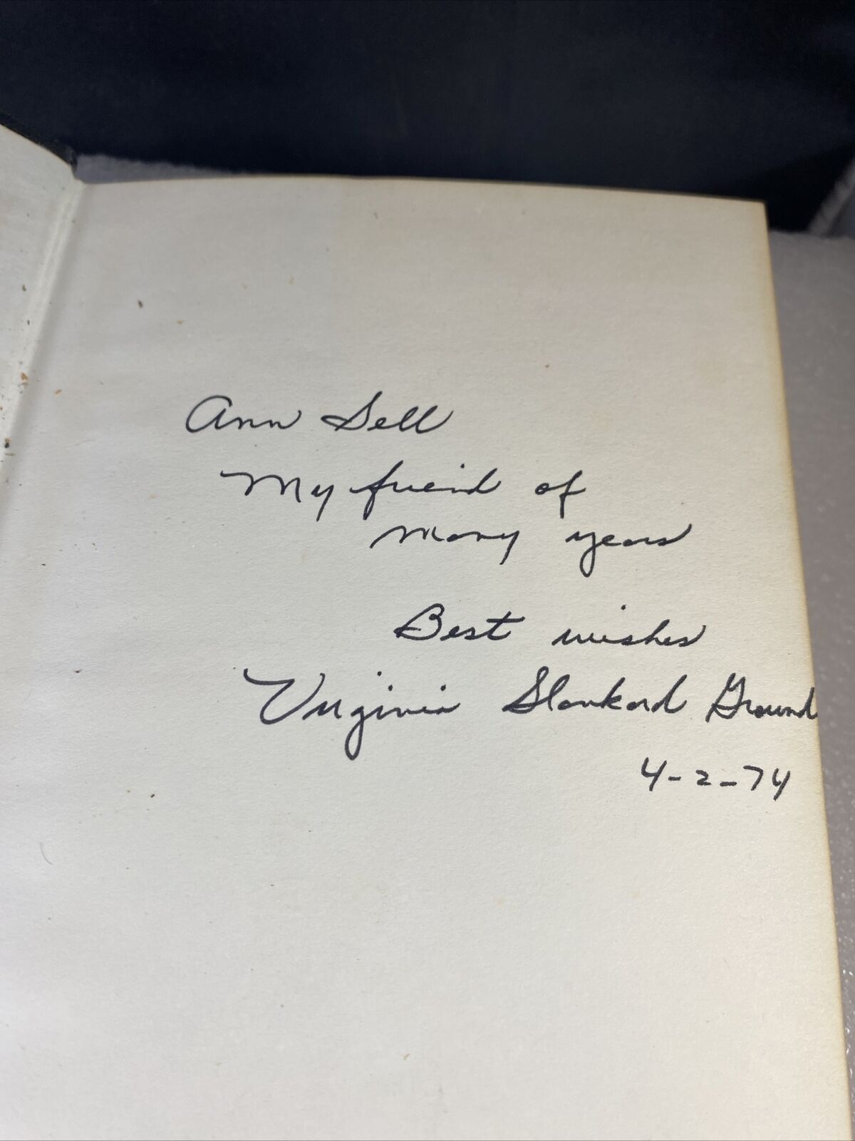 It Could Have Been A Kumquat! Virginia Ground Vintage 70s Rare First Ed Signed