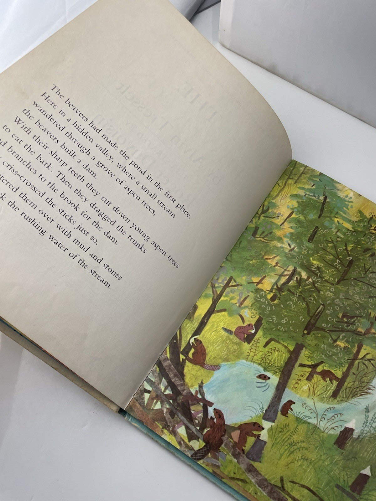 The Beaver Pond by Alvin Tresselt 1970 Hardcover Book Illustrator Roger Duvoisin