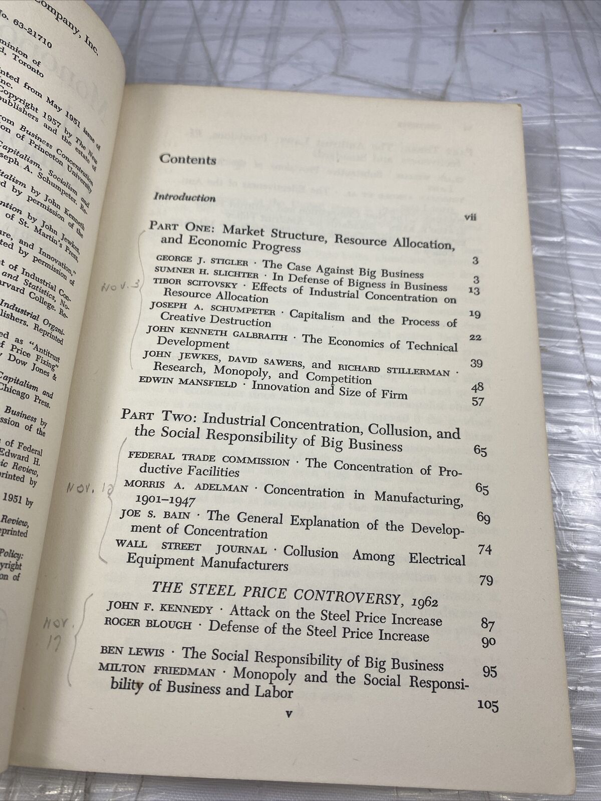 Problems of the Modern Economy: Monopoly Power and Economic 60s Vtg Paperback