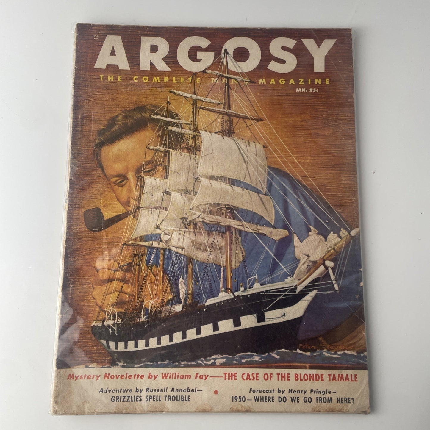 VTG Argosy Magazine January 1950 The Nazi's Won't Give Up Feature, Newsstand