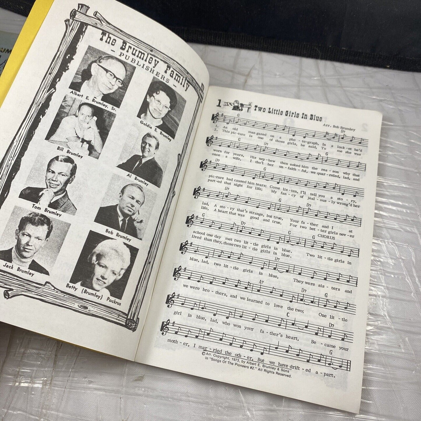 2 Booklets - Albert E. Brumley's Songs of Pioneers, Campfire Songs Midwestern