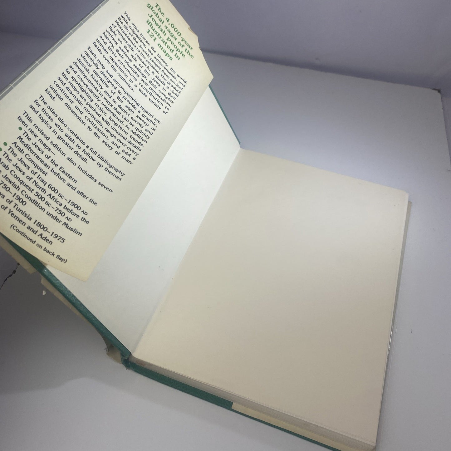 Jewish History Atlas Vintage 60s 70s Jewry Migration Maps Hardcover Book
