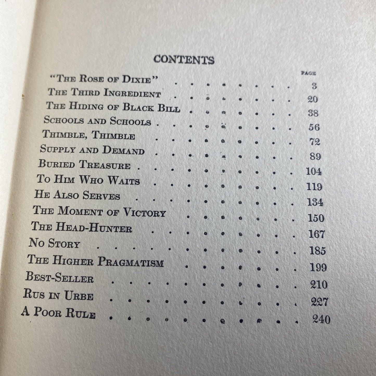 Antique Red And Marble Good Options by O Henry Authorized Edition 1919