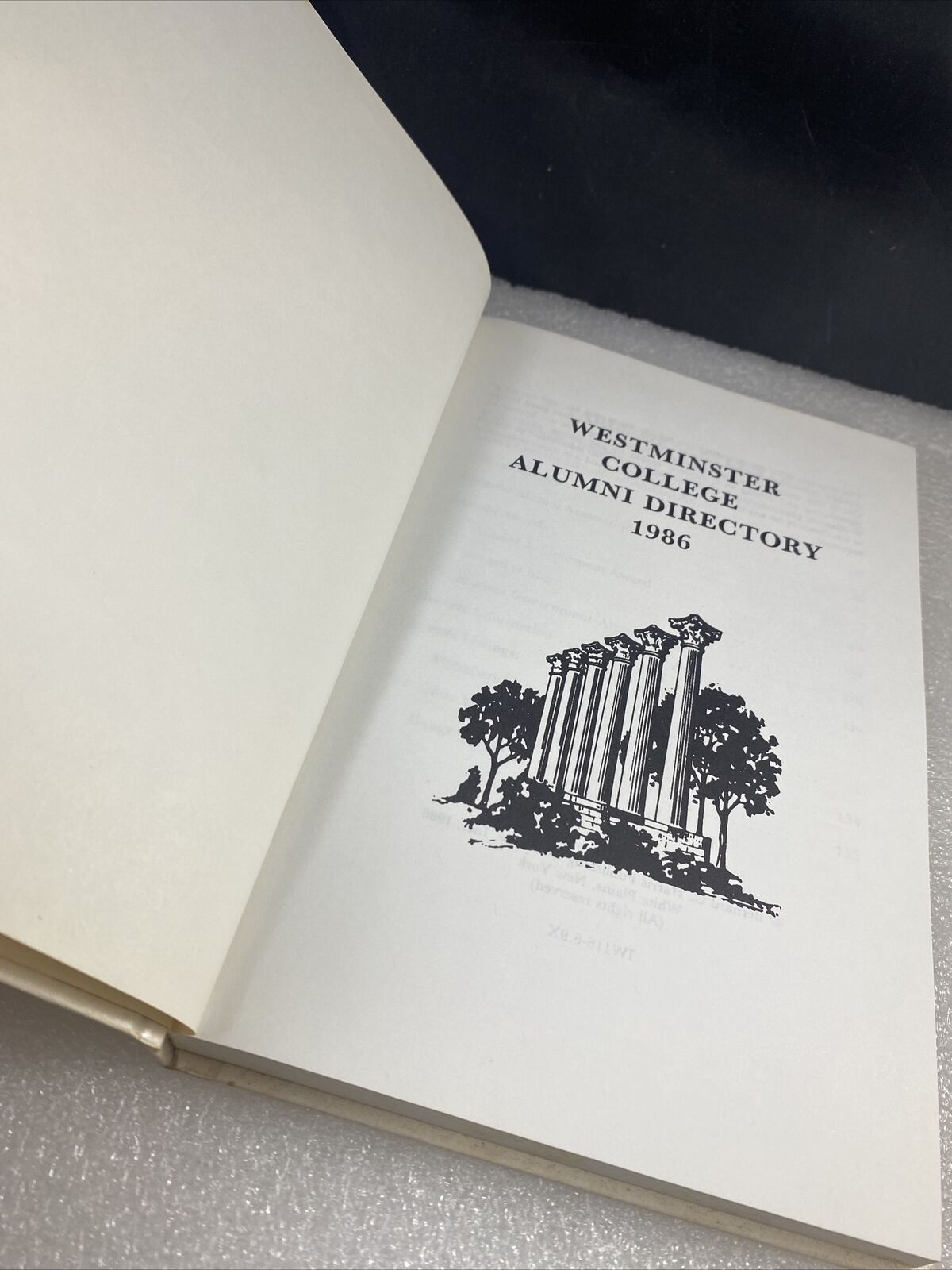 1986 westminster college alumni directory book Vintage 80s Fulton Missouri