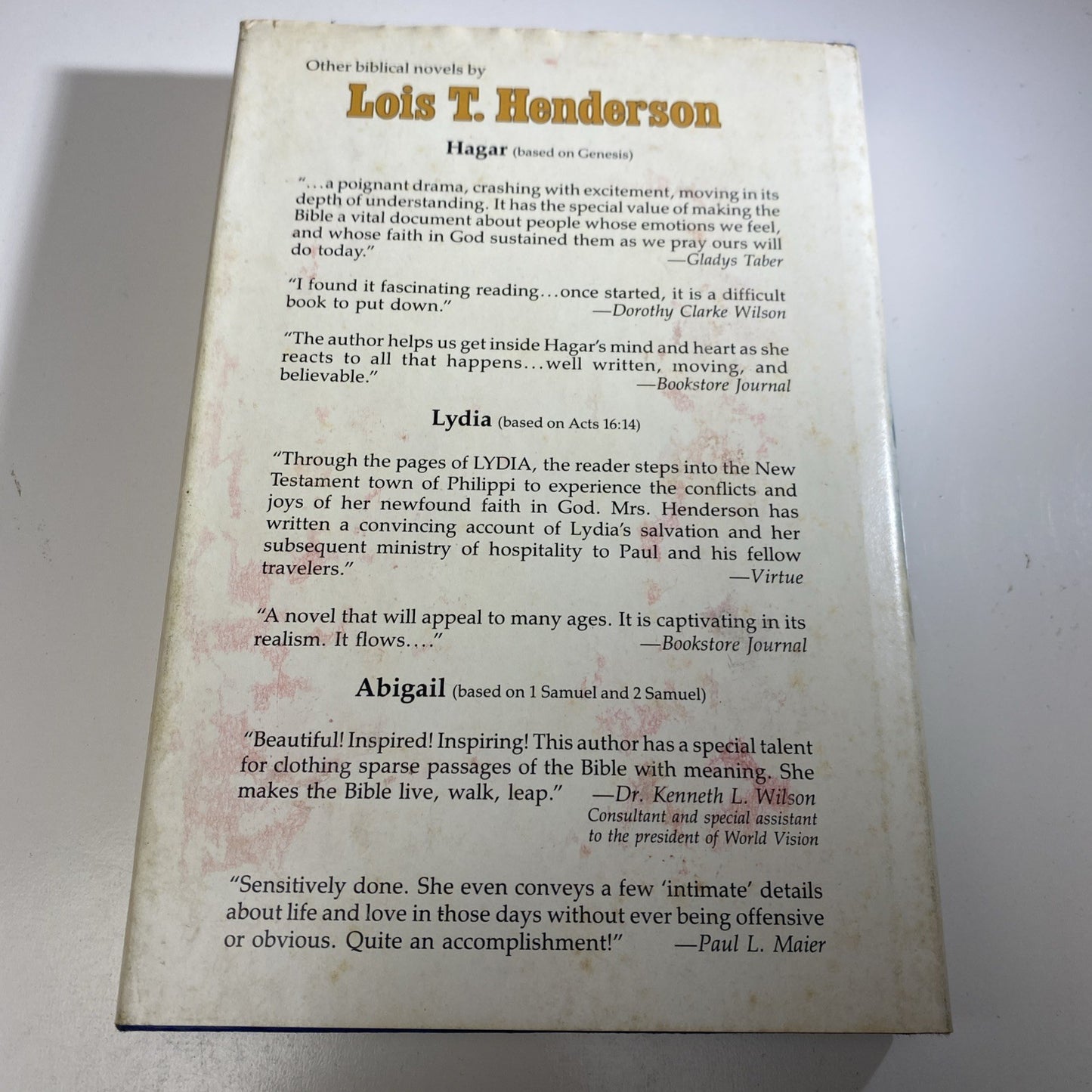 Ruth : A Novel Vintage Religious Historical Fiction 1st Ed. by Lois T. Henderson