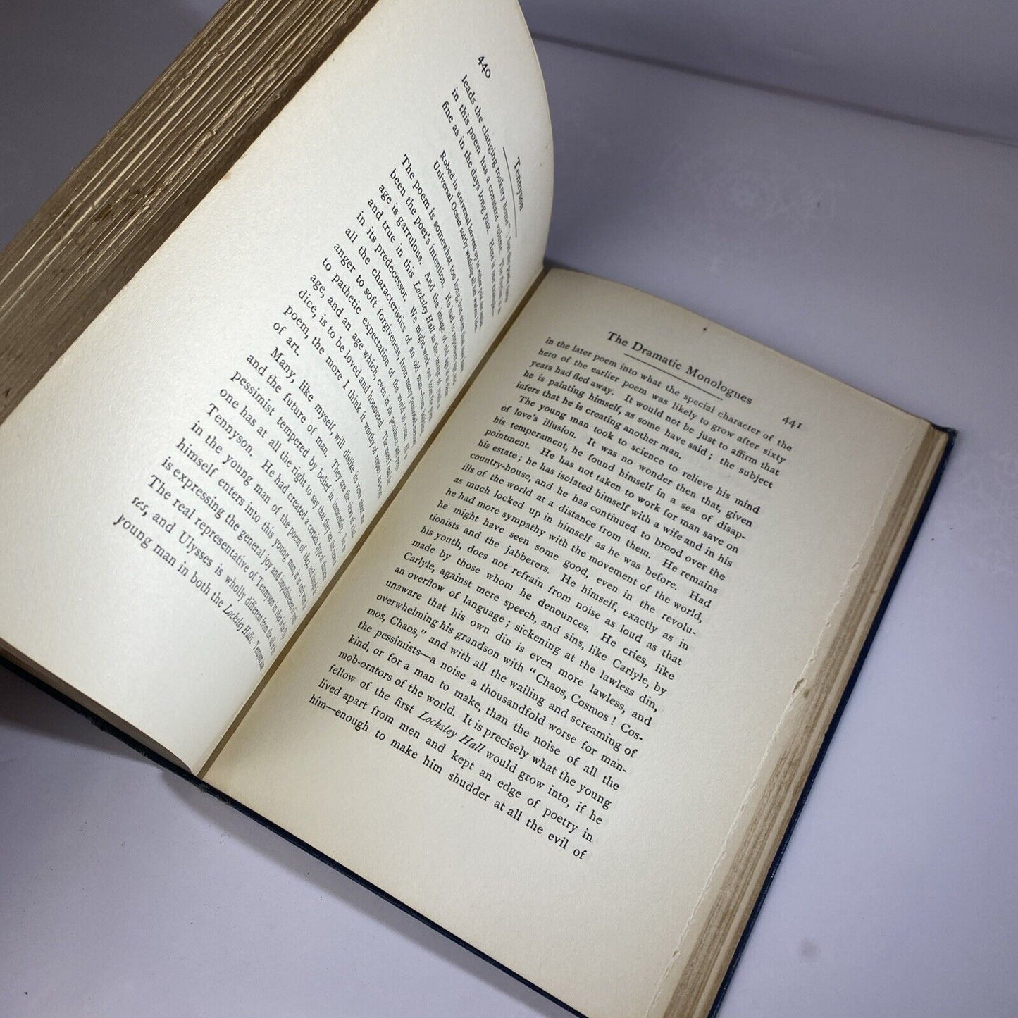 Brooke TENNYSON HIS ART AND RELATION TO MODERN LIFE Rare Antique Literature 1894