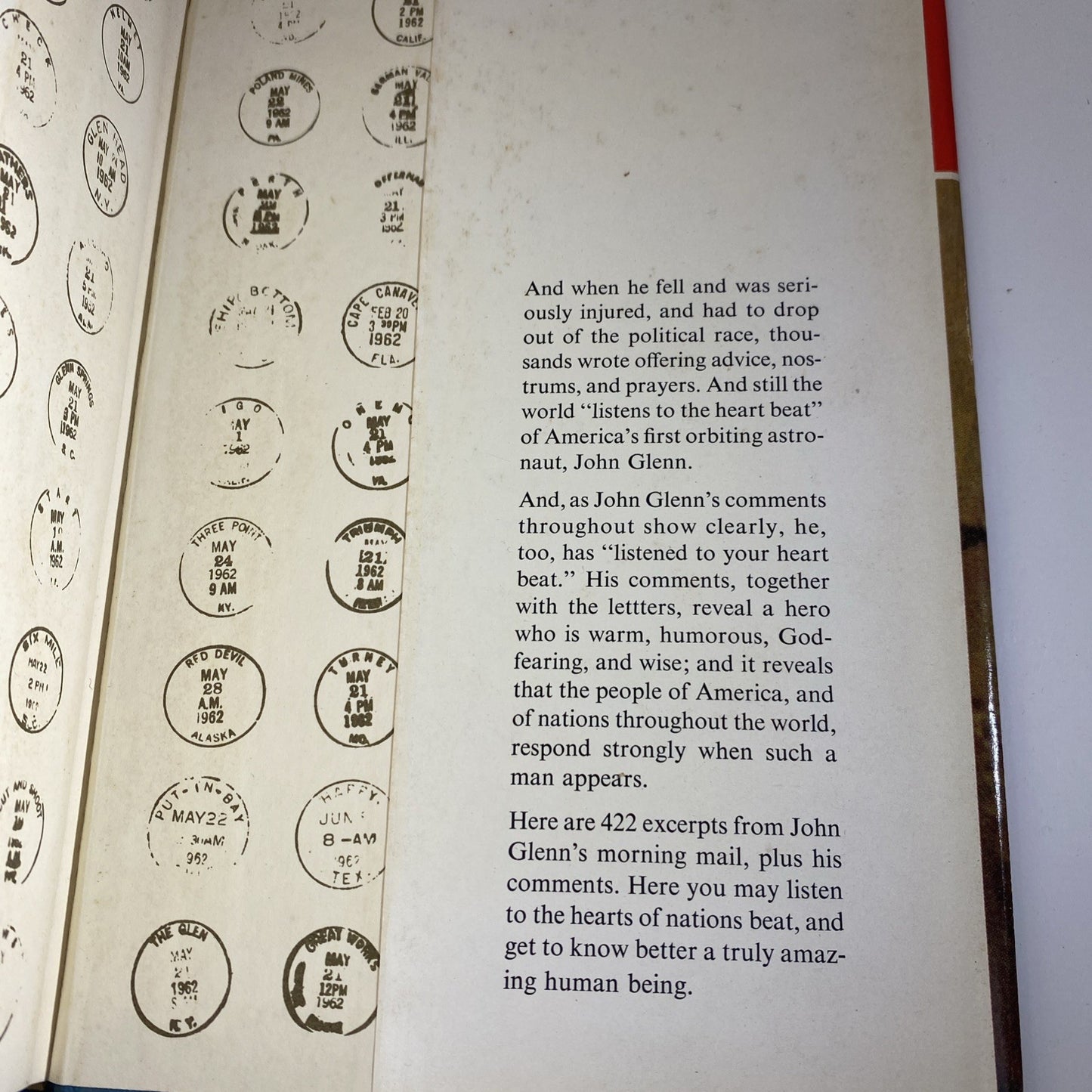 Letters To John Glenn World Book 1964 P. S. I Listened To Your Heartbeat
