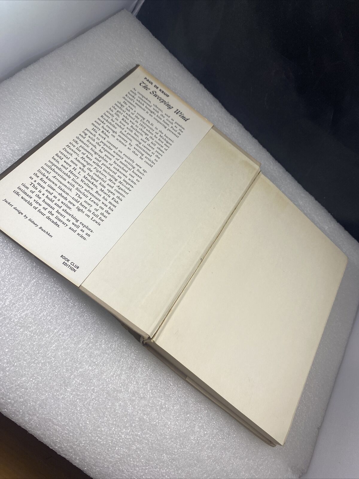 THE SWEEPING WIND Paul De Kruif Dust Jacket Harcourt Vintage 60s BCE DJ Deco